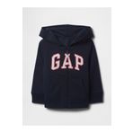 GAP Kız Bebek Lacivert Gap Logo Fermuarlı Kapüşonlu Sweatshirt