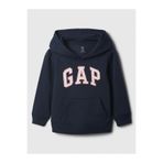 GAP Kız Bebek Lacivert Gap Logo Kapüşonlu Fleece Sweatshirt