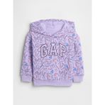 Gap Kız Bebek Lila BabyGap Relaxed Logo Grafik Sweatshirt - 6 - 12 Ay
