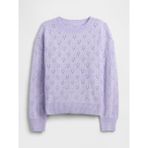 Gap Kız Bebek Lila Cashsoft Pointelle Bisiklet Yaka Kazak - 3 Yaş