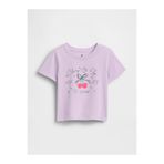 GAP Kız Bebek Lila Mix & Match Grafik Baskılı T-Shirt