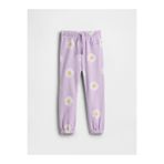 GAP Kız Bebek Lila Relaxed Logo Fransız Havlu Kumaş Pull-On Jogger Eşofman Altı