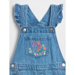 Gap Kız Bebek Mavi Babygap Işlemeli Denim Tulumu - 6 - 12 Ay
