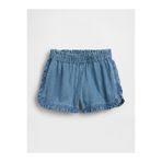 GAP Kız Bebek Mavi Denim Ruffle Pull-On Şort