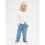 GAP Kız Bebek Mavi Easy Astarlı Barrel Jean Pantolon, 5 Yaş