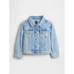 Gap Kız Bebek Mavi Heart Denim Ceket - 6 - 12 Ay