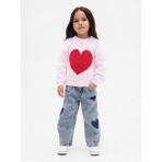 Gap Kız Bebek Mavi Heart Horseshoe Jean Pantolon - 12 - 18 Ay
