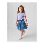 GAP Kız Bebek Mavi Heart Pocket Denim Etek