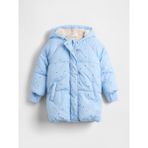 Gap Kız Bebek Mavi Heavyweight Puffer Mont - 6 - 12 Ay