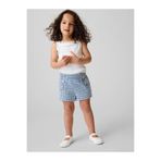 GAP Kız Bebek Mavi Sailor Gingham Denim Pull-On Şort
