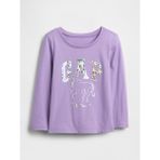 Gap Kız Bebek Mor Gap Logo T-Shirt - 6 - 12 Ay
