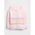 Gap Kız Bebek Pembe Gap Logo Fermuarlı Sweatshirt - 2 Yaş