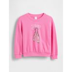 Gap Kız Bebek Pembe Gap Logo Kapüşonlu Sweatshirt - 18 - 24 Ay