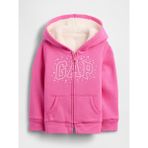 Gap Kız Bebek Pembe Gap Logo Sherpa Astarlı Sweatshirt - 6 - 12 Ay