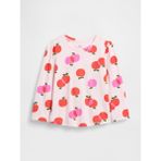 Gap Kız Bebek Pembe Puff Sleeve Bisiklet Yaka T-Shirt - 12 - 18 Ay