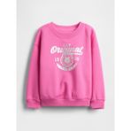 Gap Kız Bebek Pembe VintageSoft Logo Sweatshirt - 6 - 12 Ay