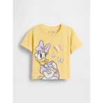 Gap Kız Bebek Sarı Grafik Baskılı T-Shirt - 4 Yaş