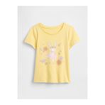 GAP Kız Bebek Sarı Grafik Baskılı T-Shirt