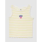 Gap Kız Bebek Sarı Mix & Match Grafik Logo Fitilli Kolsuz T-Shirt - 12 - 18 Ay