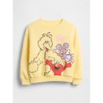 Gap Kız Bebek Sarı Sesame Street Grafik Baskılı Sweatshirt - 2 Yaş