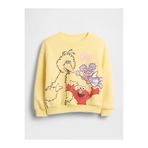 GAP Kız Bebek Sarı Sesame Street Grafik Baskılı Sweatshirt