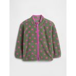 Gap Kız Bebek Yeşil Gap Baskılı Fleece Fermuarlı Sweatshirt - 18 - 24 Ay