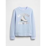 Gap Kız Çocuk Açık Mavi Gap Grafik Sweatshirt - XL