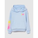 Gap Kız Çocuk Açık Mavi Relaxed Gap Logo Fransız Havlu Kumaş Sweatshirt - XL