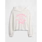 Gap Kız Çocuk Beyaz Kids Relaxed Fransız Havlu Kumaş Sweatshirt