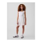 GAP Kız Çocuk Beyaz Pileli Tenis Elbise