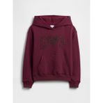 Gap Kız Çocuk Bordo Relaxed Gap Logo Sweatshirt - XS
