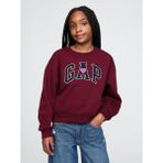 Gap Kız Çocuk Bordo Vintage Soft Sweatshirt - XS