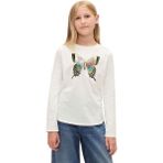 Gap Kız Çocuk Flippy-Sequin Grafik T-Shirt - 822044 - Beyaz
