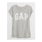 GAP Kız Çocuk Gap Logo T-Shirt Gri
