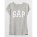 GAP Kız Çocuk Gri Logo T-shirt