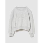 Gap Kız Çocuk Gri Vintagesoft Terry Crop Logo Sweatshirt - 10 Yaş