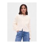 GAP Kız Çocuk Kırık Beyaz Oversize Hırka