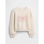Gap Kız Çocuk Kırık Beyaz Oversized Grafik Sweatshirt - 2XL