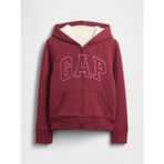 Gap Kız Çocuk Kırmızı Gap Logo Fleece Fermuarlı Sweatshirt - XS