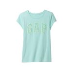 GAP Kız Çocuk Kısa Kollu Logo Tişört, Sörf Spreyi, XS