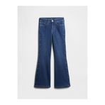 GAP Kız Çocuk Koyu Mavi Kids High Rise Studded '70s Flare Jean Pantolon