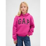 Gap Kız Çocuk Koyu Pembe Relaxed Gap Logo Sweatshirt - 2XL