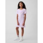 Gap Kız Çocuk Lila Gap Logo Fitilli T-Shirt Elbise