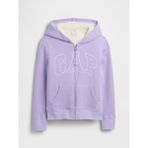 Gap Kız Çocuk Lila Gap Logo Sherpa Fermuarlı Sweatshirt - XS