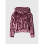 Gap Kız Çocuk Mor Relaxed Fit Kadife Sweatshirt - 2XL