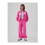 GAP Kız Çocuk Pembe Gap Logo Polar Fleece Jogger Eşofman Altı