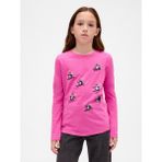 Gap Kız Çocuk Pembe Grafik Baskılı T-Shirt - 2XL