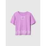 Gap Kız Çocuk Pembe Grafikli T-Shirt - XL