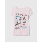 Gap Kız Çocuk Pembe Grafikli T-Shirt - XS