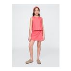GAP Kız Çocuk Pembe Keten Pamuk Karışımlı Şort